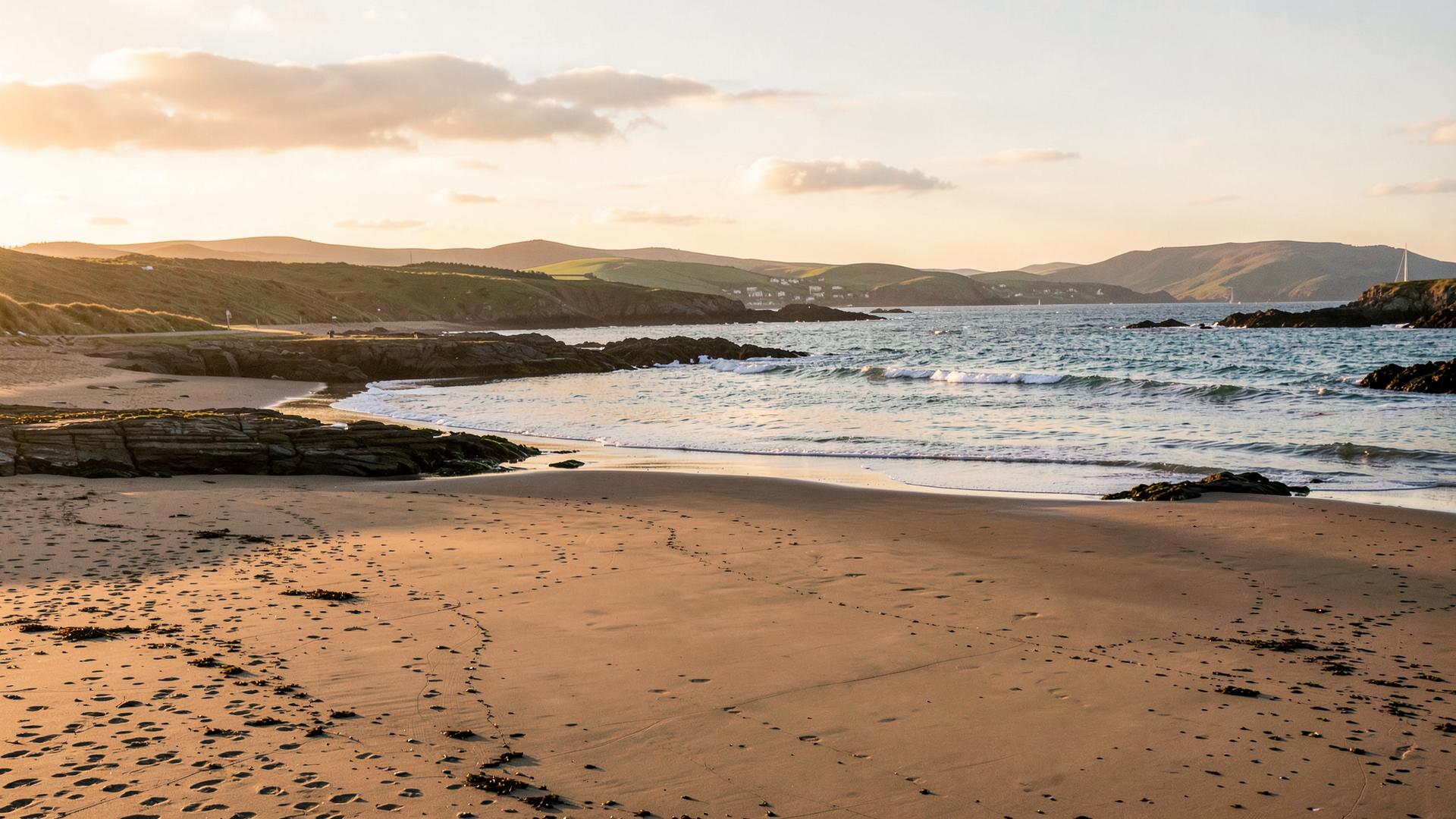 The Ayrshire coastline at golden hour
